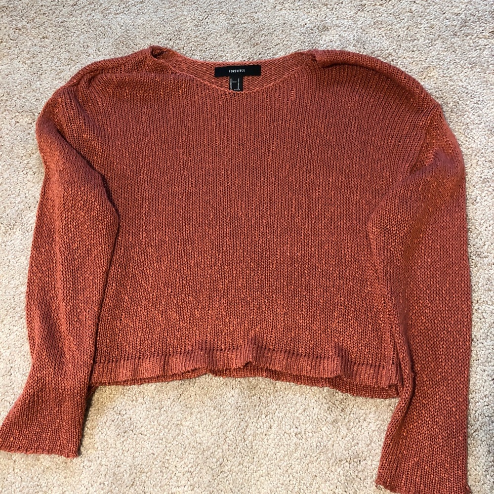 Forever 21 pink knit sweater